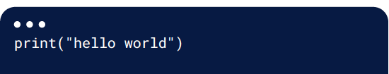 Codebeispiel für die Programmiersprache Python