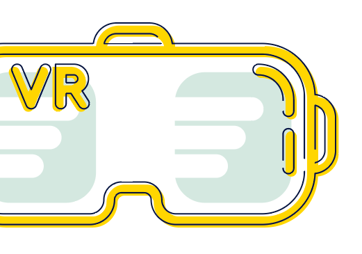 Illustration einer Virtual-Reality-Brille