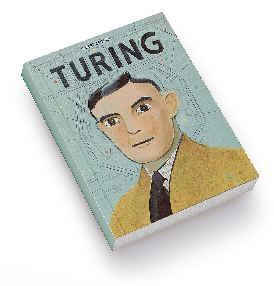 Cover der Graphic Novel „Turing“ mit einem Porträt des Protagonisten